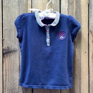 DP...am cute SS polo decorative buttons